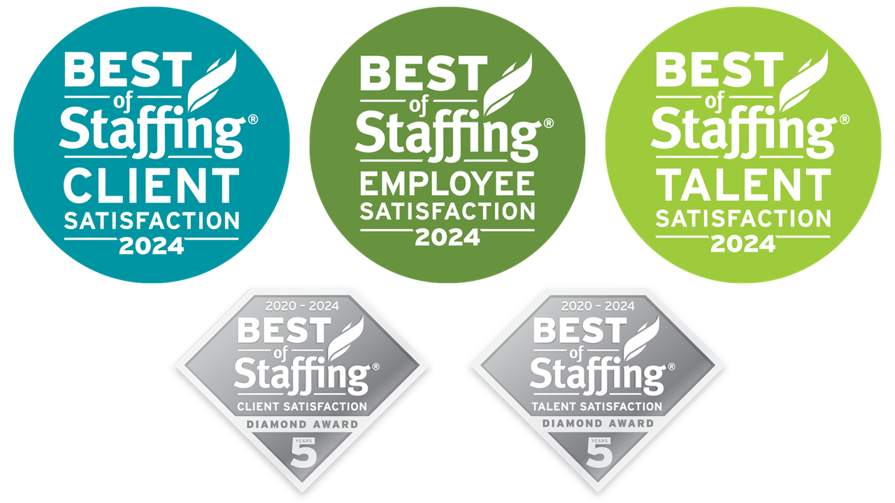 ClearlyRated 2024 Awards Staffing, Employee, & Client Satisfaction